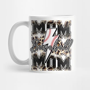 Baseball mom animal bolt Mug
